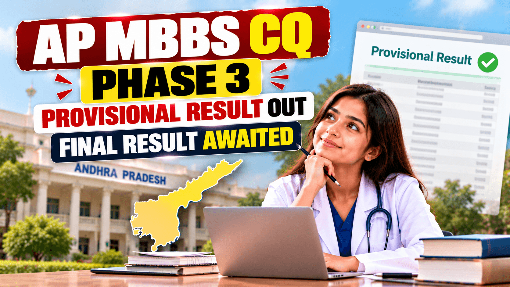 AP MBBS CQ Phase 3 Provisional Result Out; Noon Grievance Deadline Passes