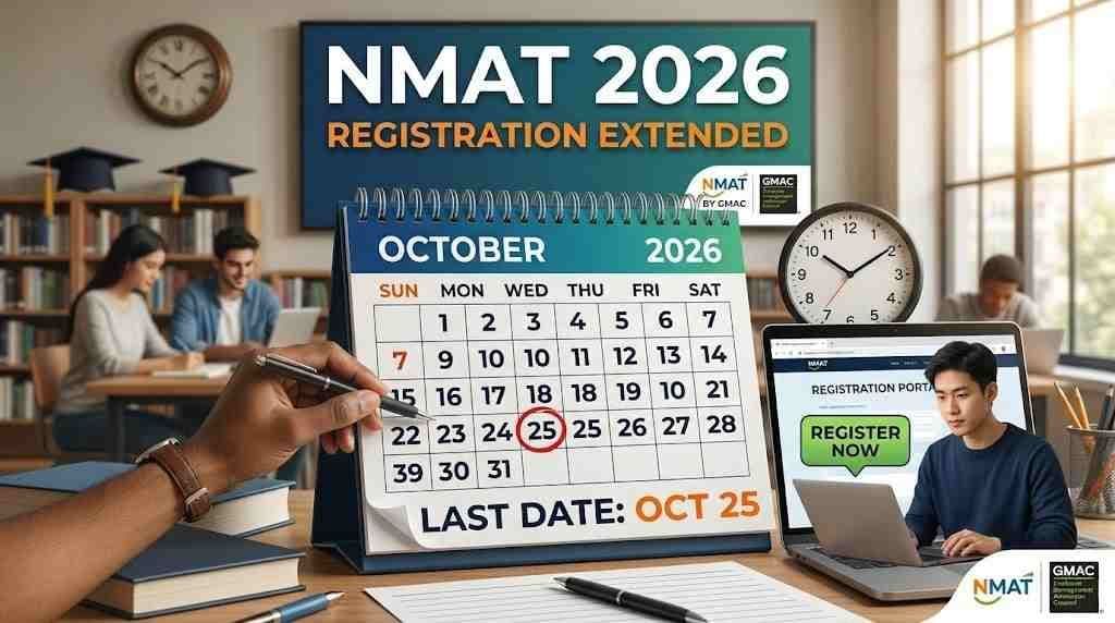 NMAT 2026 registration extended to October 25