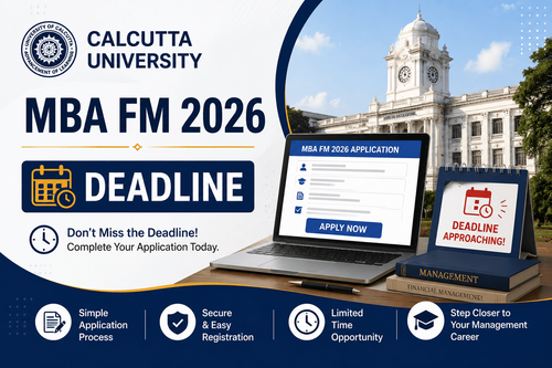 Calcutta University MBA Financial Management 2026 Application Deadline Extended to June 30